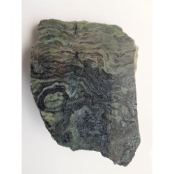 Zafałdowany, okruszcowany skarn ze Złotego Stoku