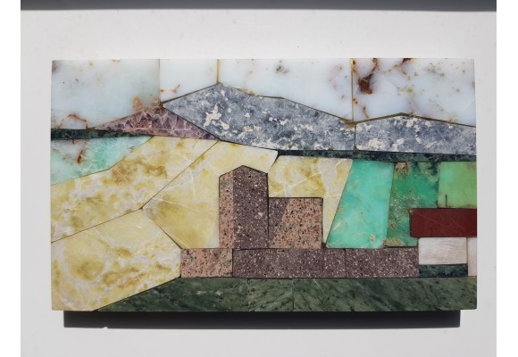 Mozaika z kamieni dolnośląskich, pejzaż dolnośląski