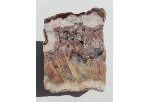 Żyła kwarcowo-kalcytowa z pseudomorfozami z Pławnej