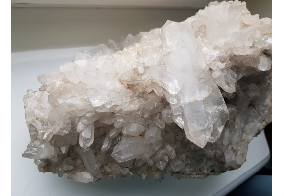 Muzealna szczotka kryształów górskich z Jegłowej