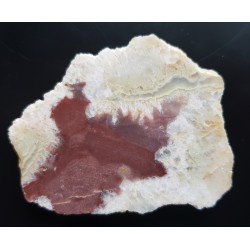 Przekrój przez wypełnioną druzę kwarcową z Czarnowa k. Kamiennej Góry