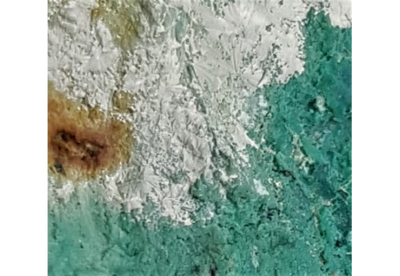 Olivenit, odm. leucochalcit z Miedzianki k. Janowic Wlk.