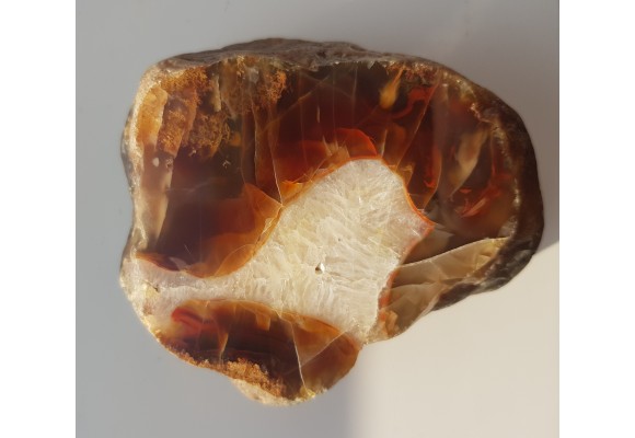 Agat "rzeczny" z Bobru w Sudetach (river agate)