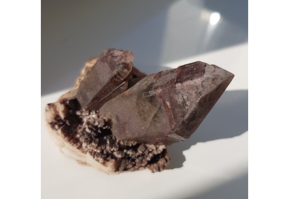 Idealna szczotka kwarców dymnych z Karkonoszy