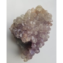 Fioletowo-zielona szczotka kwarcowa z Brazylii