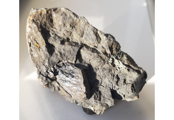Wielki ksenokryształ piroksenu w bazalcie z Lutyni k. Lądka Zdroju
