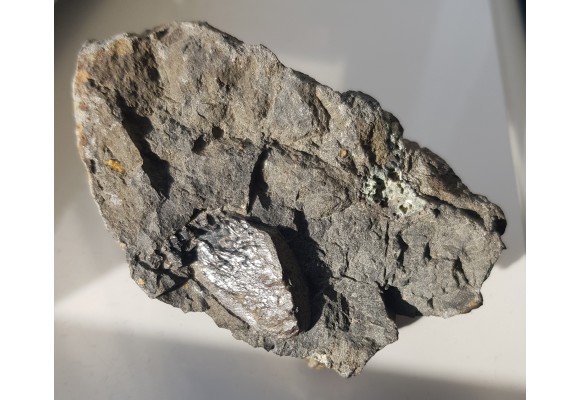 Wielki ksenokryształ piroksenu w bazalcie z Lutyni k. Lądka Zdroju