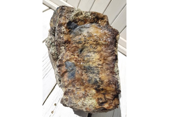 Wielki, muzealny okaz barwnego opalu z Nasławic k. Wrocławia