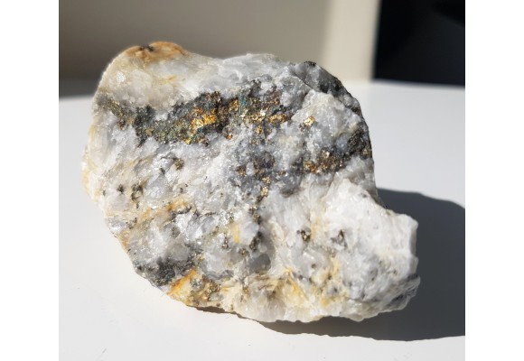 Piryt w barycie z Piskrzyna, G. Świętokrzyskie