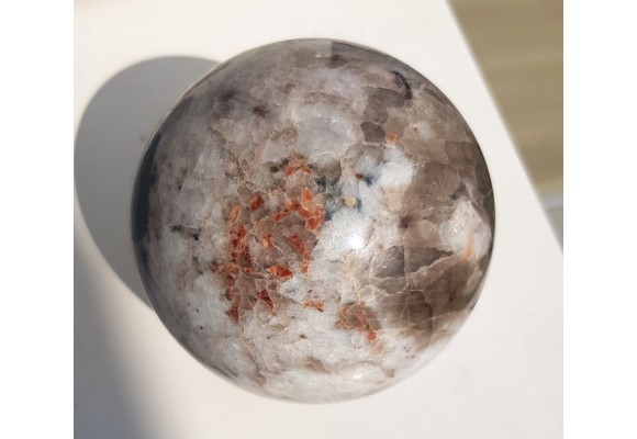 Okazała kula z pegmatytu litowego z Piławy Grn.