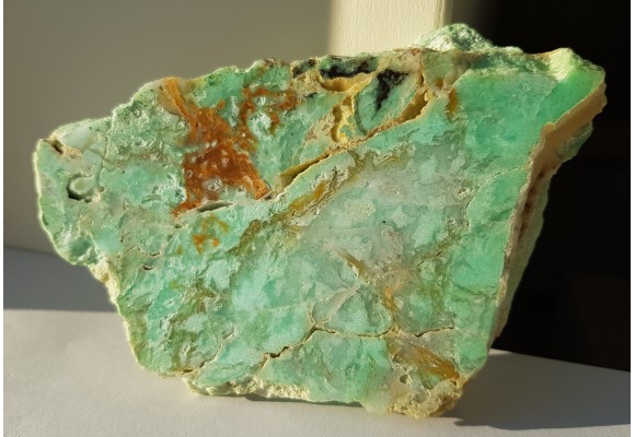 Chryzopraz z kopalni Wiry w Wirkach