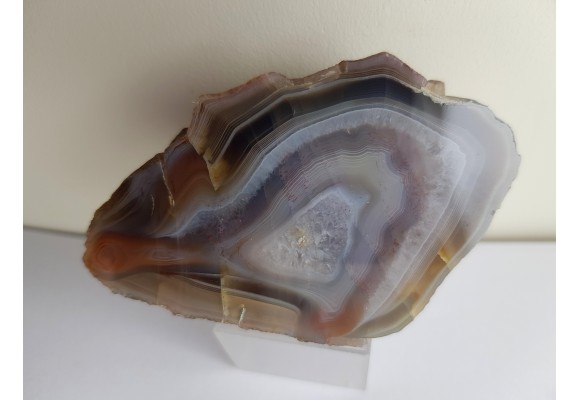 Agat z Bierkowic z aluwiów rzeki Ścinawki