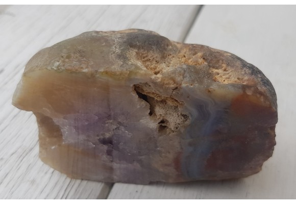 Świetny otoczak ametystowo-agatowy z Bobru