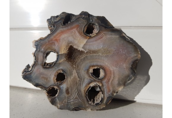 Agat "rzeczny" z Bobru w Sudetach (river agate)