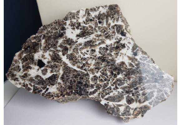 Przerost kwarcu dymnego ze skaleniem potasowym z Piławy Grn.