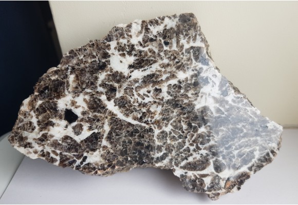 Przerost kwarcu dymnego ze skaleniem potasowym z Piławy Grn.