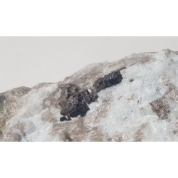 Krystaliczny kasyteryt w pegmatycie z Piławy Grn.