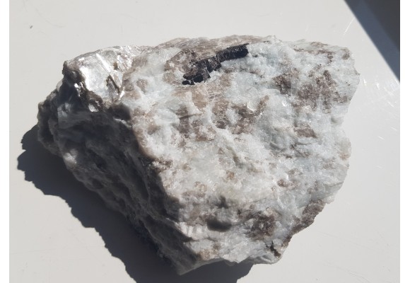 Krystaliczny kasyteryt w pegmatycie z Piławy Grn.