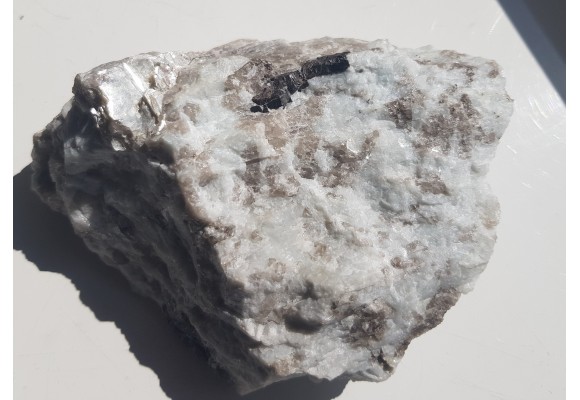 Krystaliczny kasyteryt w pegmatycie z Piławy Grn.