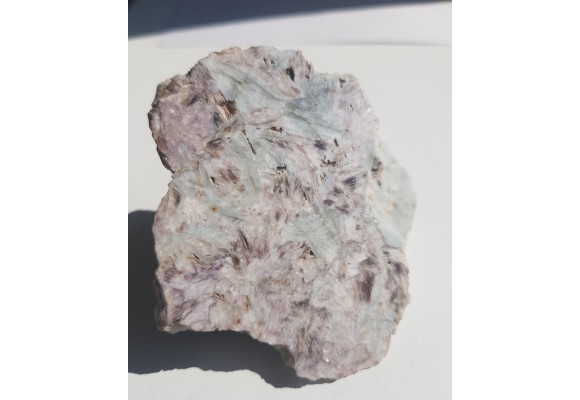 Piękny, błękitny albit oraz łyszczyk litowy z Piławy Grn.