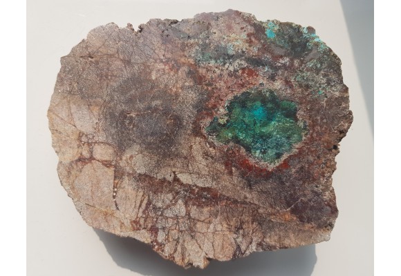 Strefa mineralizacji Cu w dolomicie z Rędzin k. Kamiennej Góry