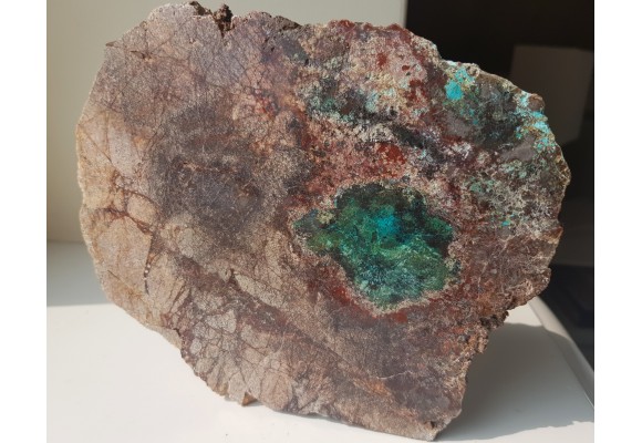 Strefa mineralizacji Cu w dolomicie z Rędzin k. Kamiennej Góry