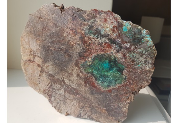 Strefa mineralizacji Cu w dolomicie z Rędzin k. Kamiennej Góry