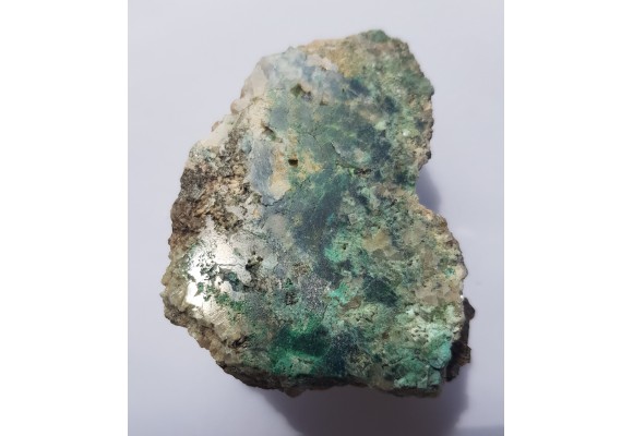 Malachit oraz pierwotne kruszce Cu w żyle węglanowej z Okrzeszyna k. K. Góry