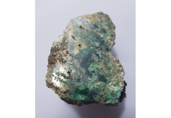 Malachit oraz pierwotne kruszce Cu w żyle węglanowej z Okrzeszyna k. K. Góry