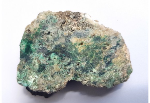 Malachit oraz pierwotne kruszce Cu w żyle węglanowej z Okrzeszyna k. K. Góry