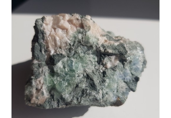 Fluoryt i kalcyt z Ciechanowic