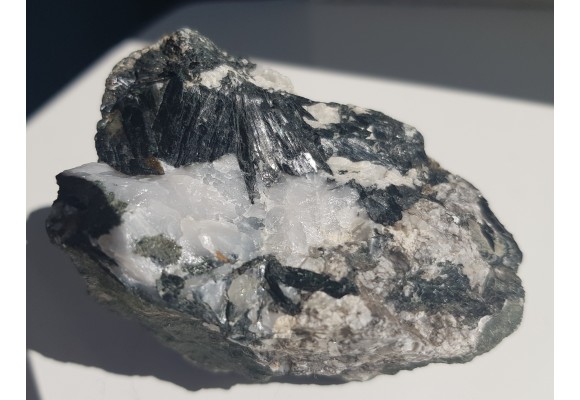 Kryształy hornblendy z Kletna