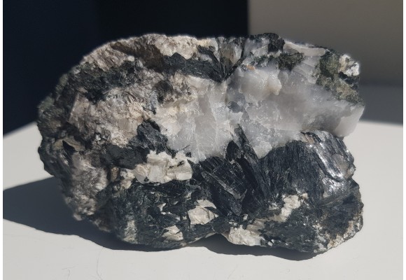 Kryształy hornblendy z Kletna