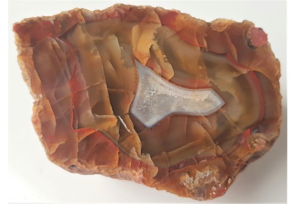 Agat "rzeczny" z Bobru w Sudetach (river agate)
