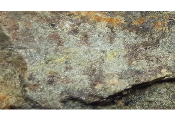 Greenockit na sfalerycie z Miedzianki