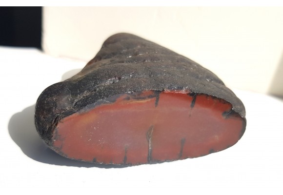 Piękna konkrecja chalcedonowa z aluwiów Nysy Kłodzkiej, zb. Pilce