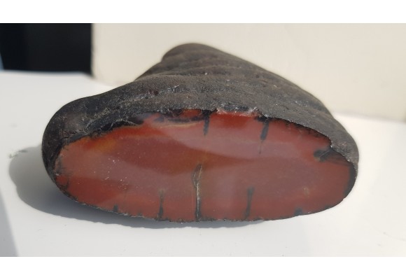 Piękna konkrecja chalcedonowa z aluwiów Nysy Kłodzkiej, zb. Pilce