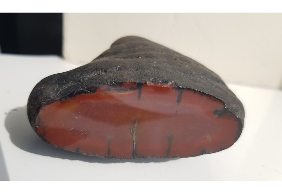 Piękna konkrecja chalcedonowa z aluwiów Nysy Kłodzkiej, zb. Pilce