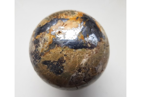 Kula z żyły rudnej z galeną z Janowic Wlk.