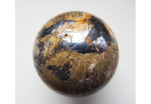 Kula z żyły rudnej z galeną z Janowic Wlk.