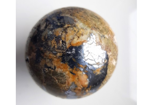 Kula z żyły rudnej z galeną z Janowic Wlk.