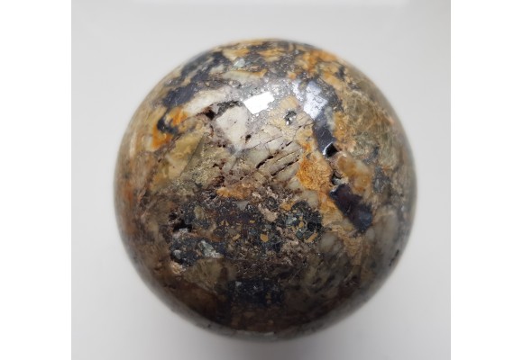 Kula z żyły rudnej z galeną z Janowic Wlk.